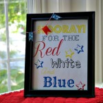 Easy Fourth of July Mini Garland and FREE Printable!
