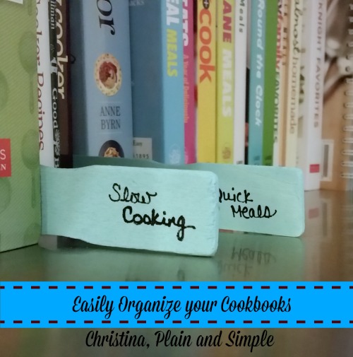 Easily Organize your Cookbooks