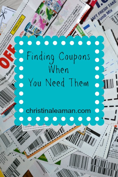 finding coupons